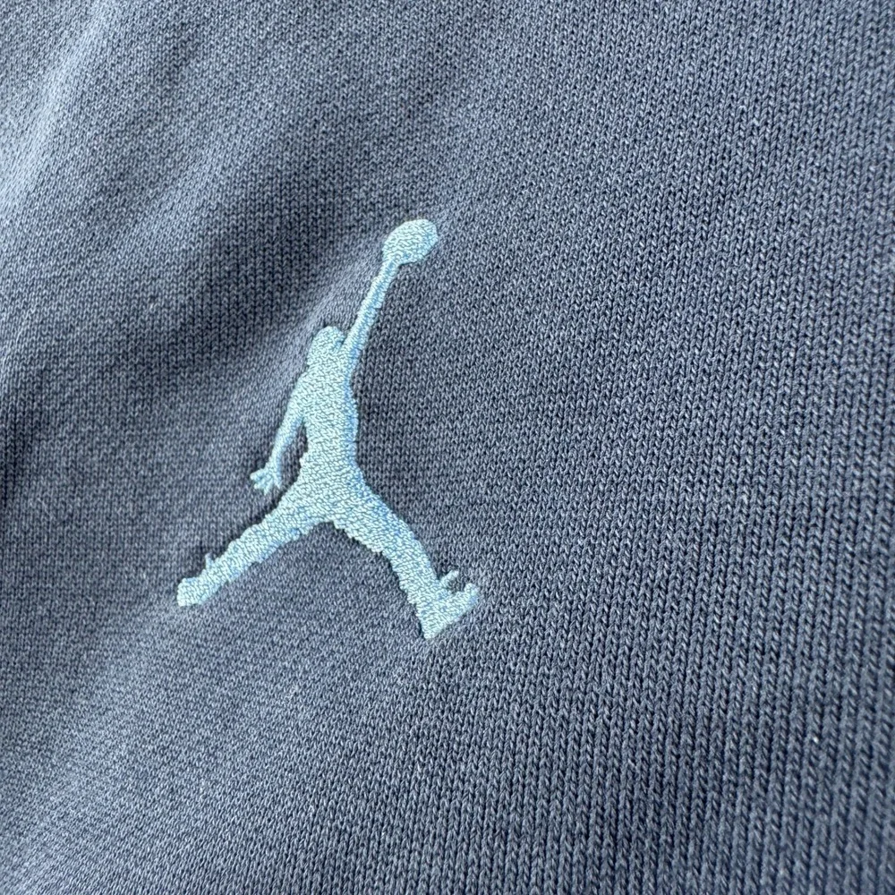 Jordan UNC Tar Heels Full Zip Hoodie Jacket Men L Navy Embroidered Blokecore